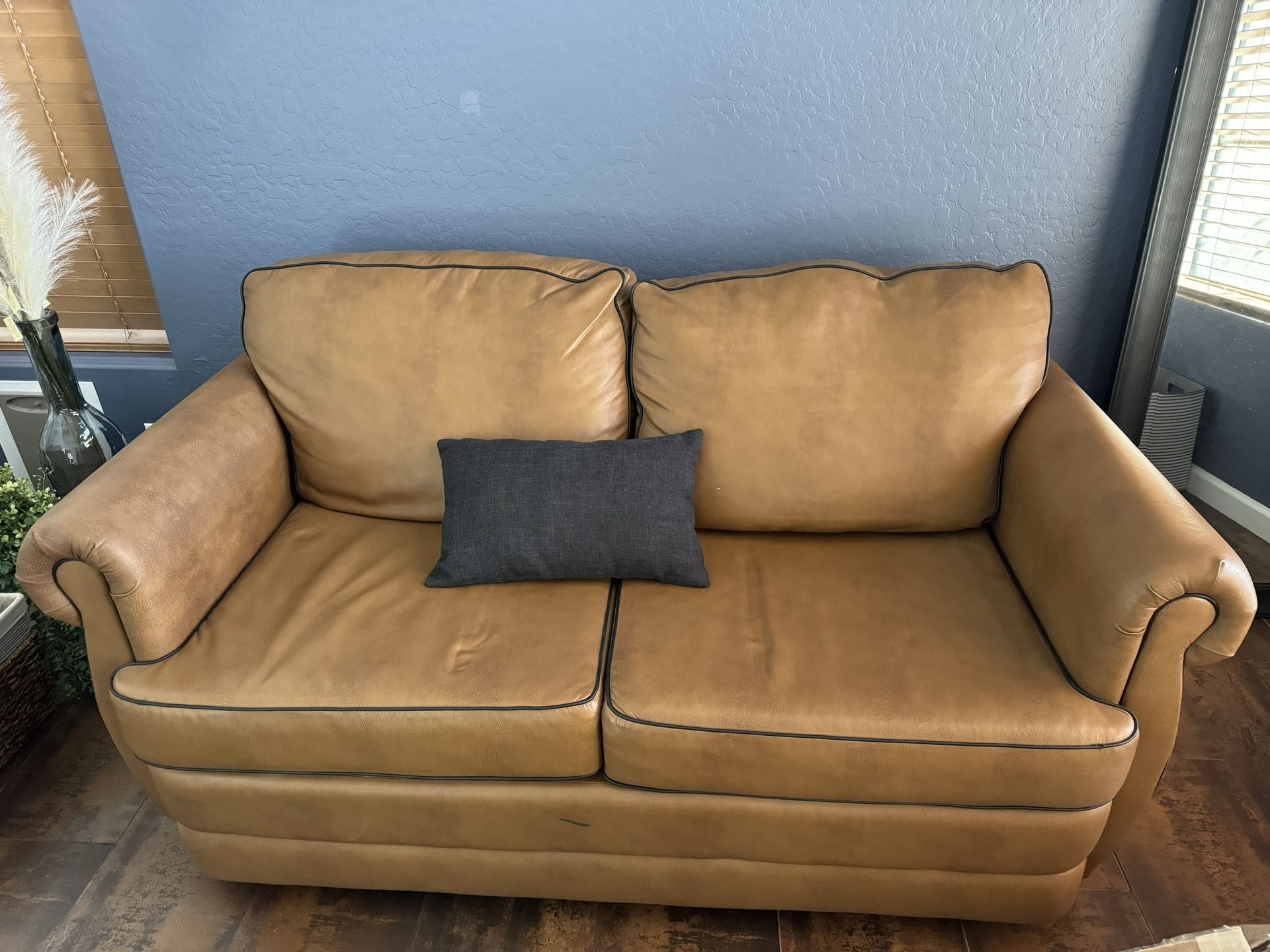 Leather Love Seat Couch
