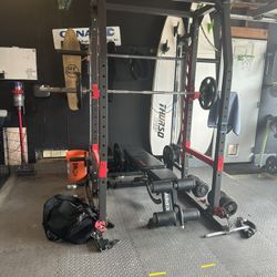 Weight Rack With Cable System 