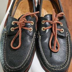 Black SPERRY Boat Shoes M8.5