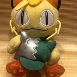 Pokémon Meowth 2016 World Championship exclusive plush toy. 