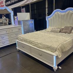 $10 Down Finance Bedroom Set Queen Bed King Bed Mattress Sectional Sofa Sleeper Dining Table Bunk Bed Vanity 