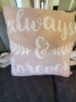 Always and forever pillow 