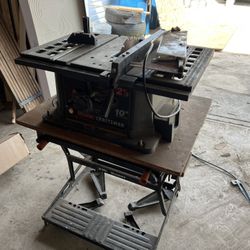 Vintage Craftsman 10” Table Saw With Stand