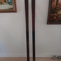 Collectable Old Wooden Skis 