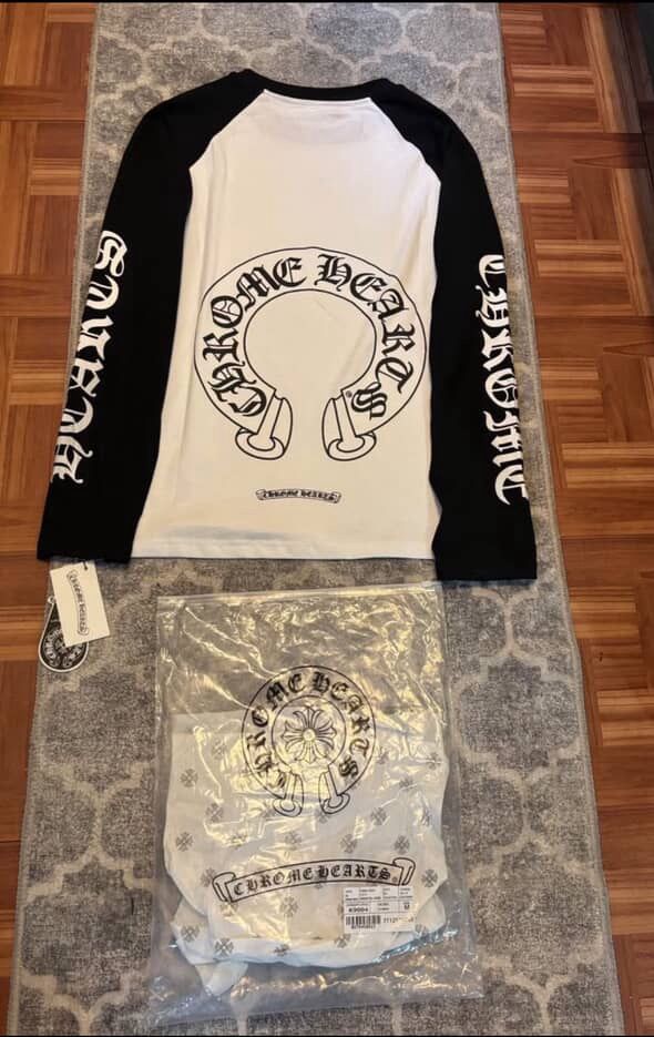 chrome heart white and black long sleeve