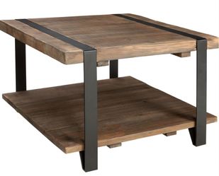 Very Nice Wood & Metal Coffee Table - Moving This Week Make An Offer