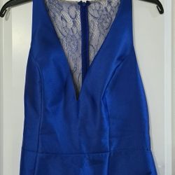 Adrianna Papell Royal Blue Mermaid Dress (US 6)