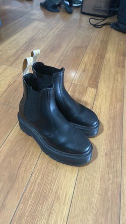 Dr. Martens Black Platform Chelsea Boots
