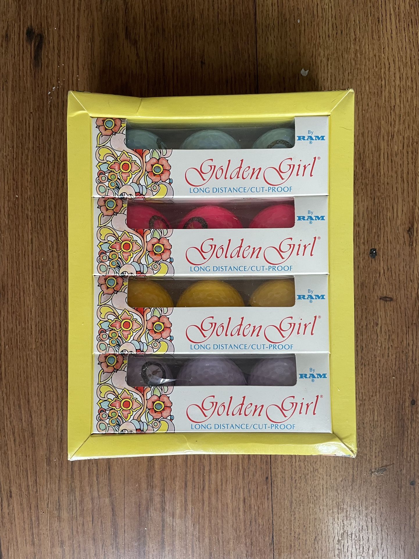 Golden Girl By Ram Multicolored Golf Balls