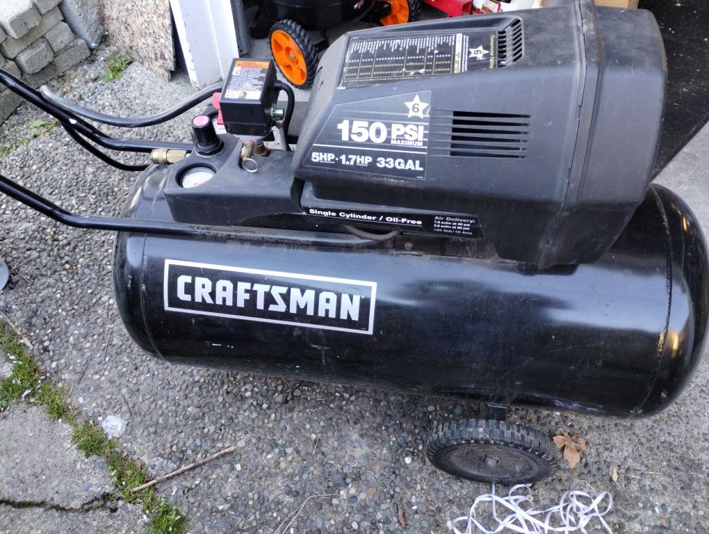 Craftsman 33 Gallon Air Compressor 