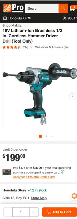 Makita LXT 18V Brushless Hammer Drill Driver