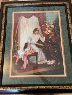 Vintage framed painting