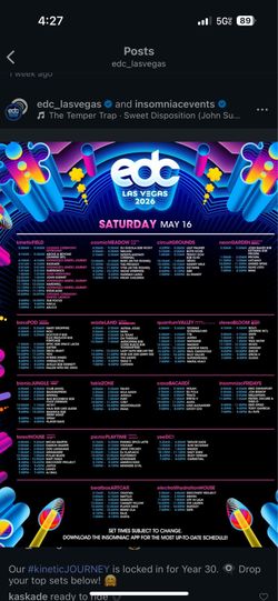 EDC ticket