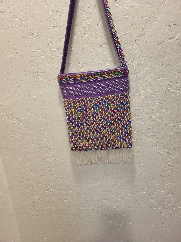 Vintage Peruvian Beaded Tote