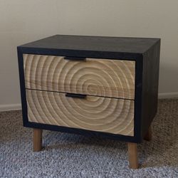 Wood Nightstand 