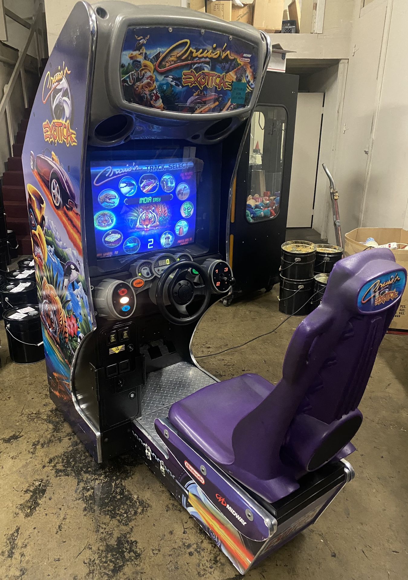 Midway Cruis'n Exotica Arcade Driving Video Game Machine for Sale