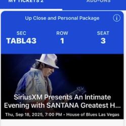 Santana Concert In Las Vegas 