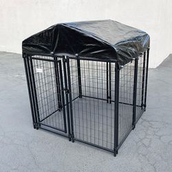 (New) $170 Heavy Duty Dog Kennel Crate with Cover Pet Playpen 4x4x4.5ft