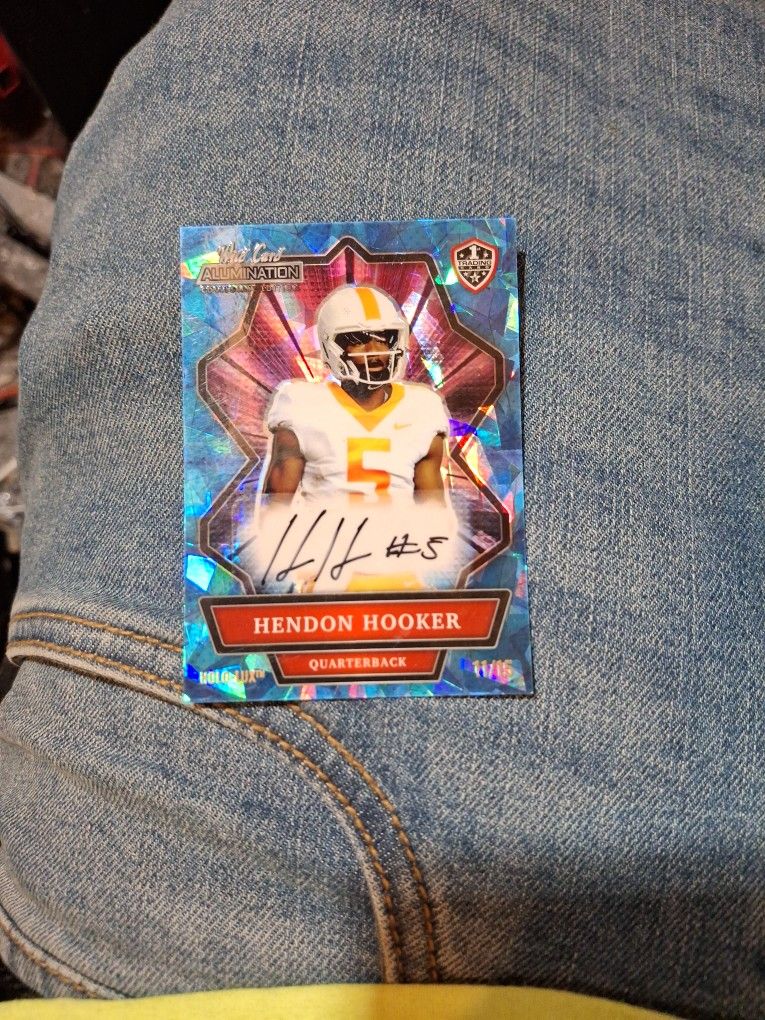 2021 Wild Card Alumination - Collegiate Edition (Blue Cracked Ice 11/15) Hendon Hooker Rookie Autograph