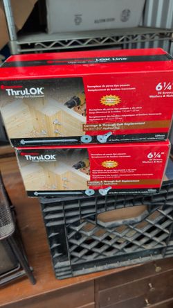 FastenMaster ThruLOK 6-1/4" Through-Bolt Screws – 2 Boxes