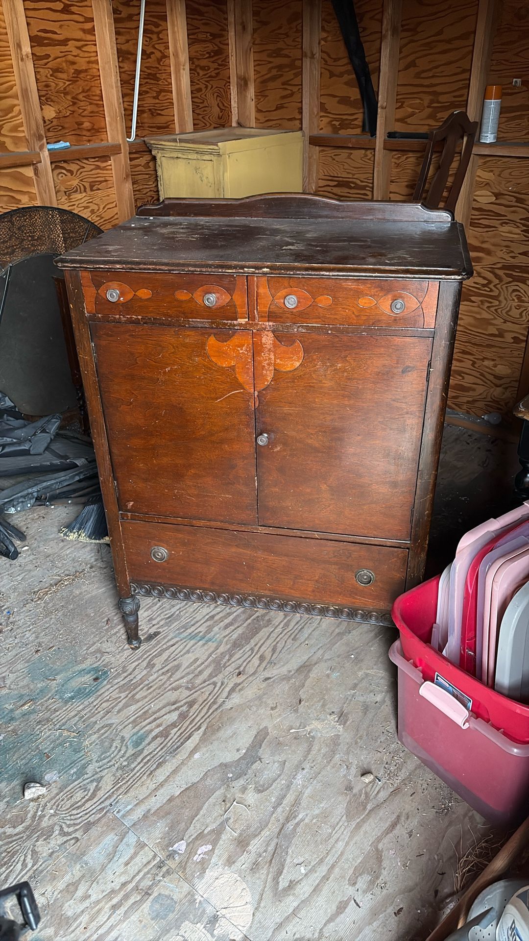 Antique Linen Cabinet 