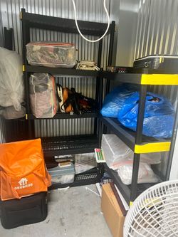 Storage shelves