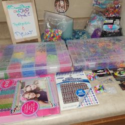 Loom Bands Kits, Rubber Bands, Charms, Beads, S-Slips: Bracelet Making Kits