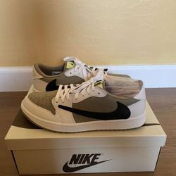 (NEW) Jordan 1 low Travis Scott Neutral Olive size 10.5