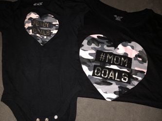 Baby & mom matching T-shirts 18-24 months, xxl