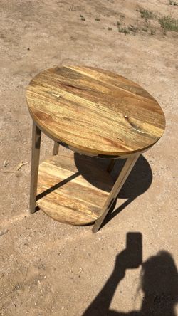 Round side table