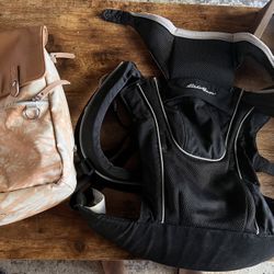 Free Eddie Bauer Baby Carrier And Diaper Bag