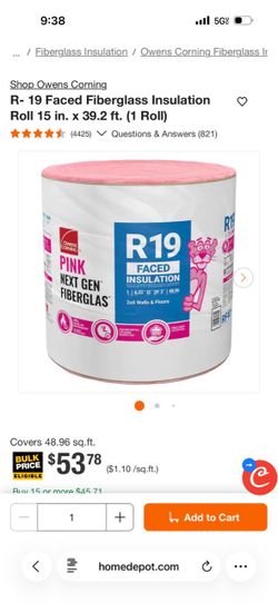 New R19 Insulation