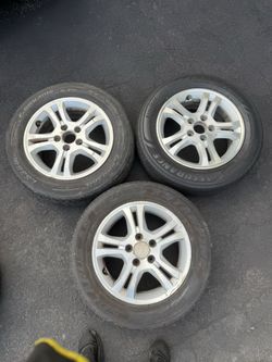 3 spare rims 16 Honda 5 lugs 114.3 mm