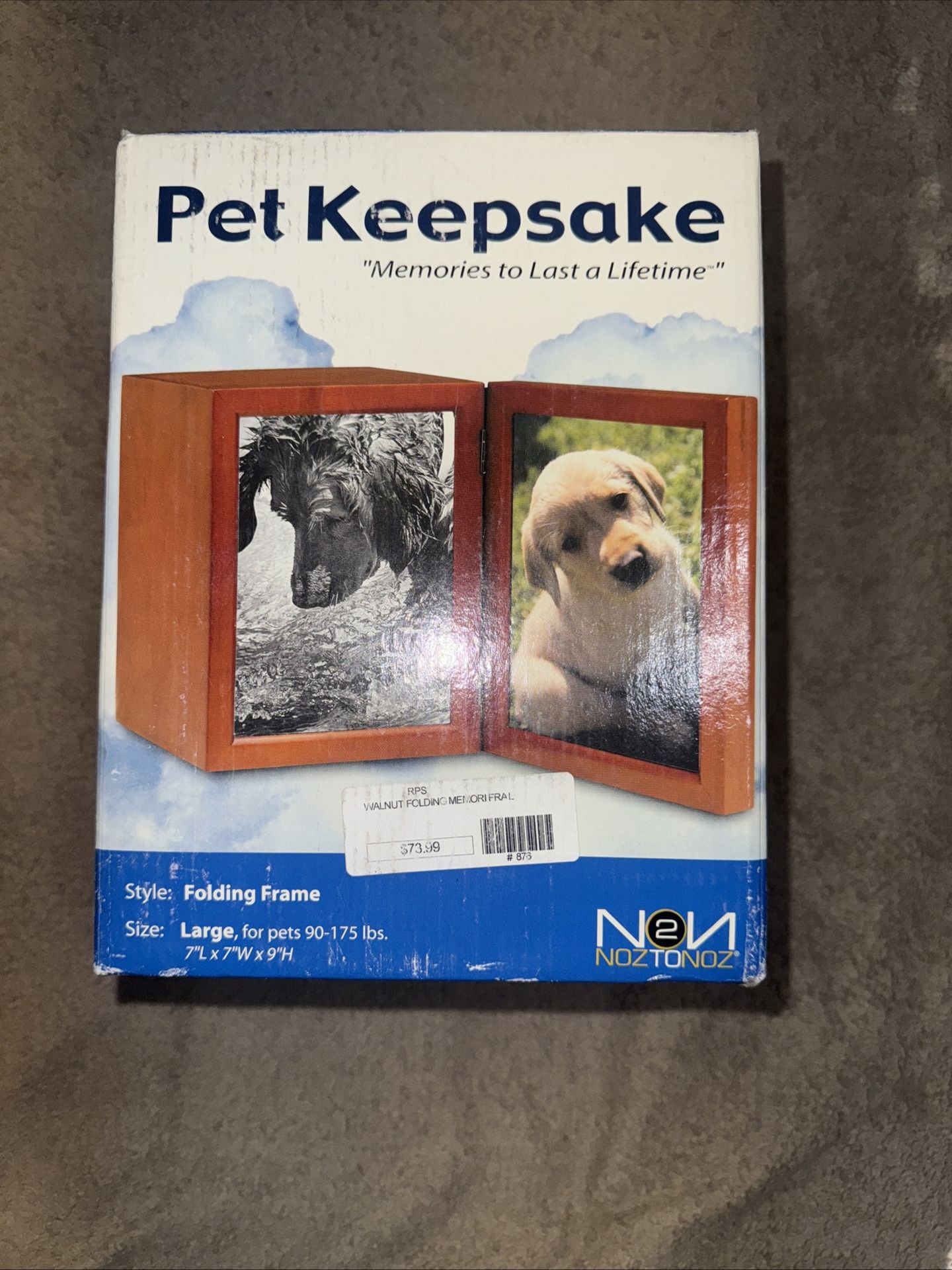 Pet Keepsake Picture Frame For Pets