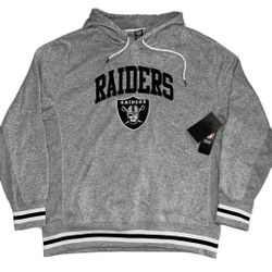 Las Vegas Raiders Embroidered Pullover Hoodie Sweatshirt Mens S-L New $85 MSRP