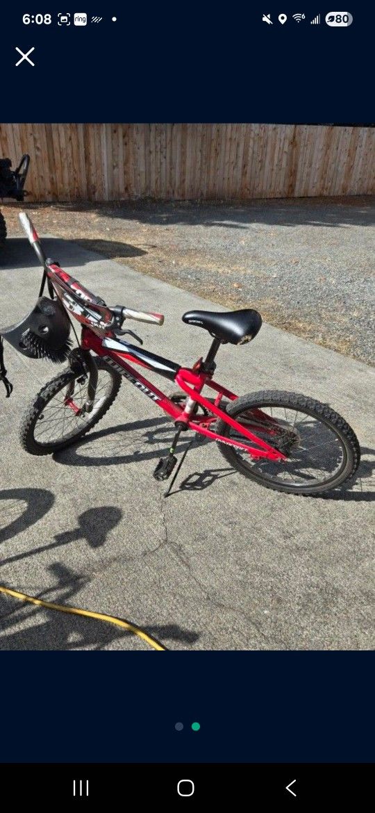 Bike And 3 Helmets