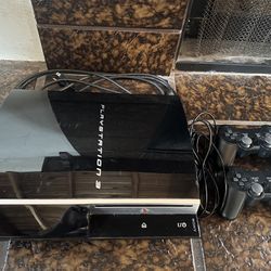 Play Station 3 With Two Remotes 