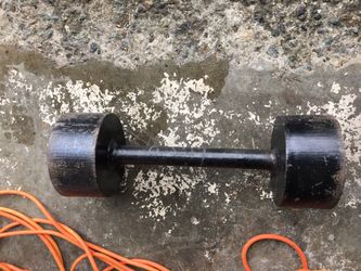 Antique strongman Circuis dumbell