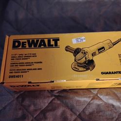 DeWalt grinder and saw