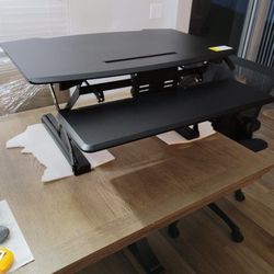 HON Desktop Riser with Keyboard Tray