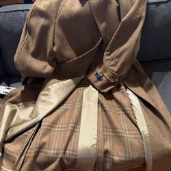 Burberry London brown wool coat