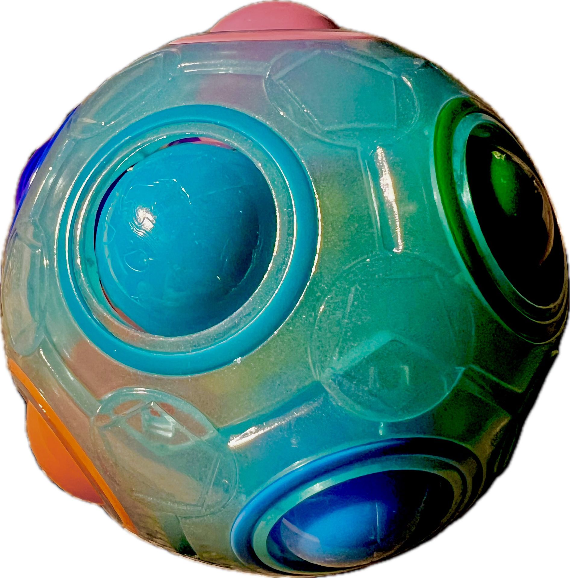 Football Fidget Cube - Rainbow Magic Puzzle Cube