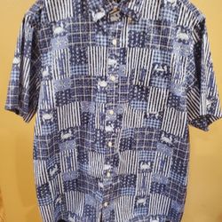 Mens XL Blue Dress Shirt
