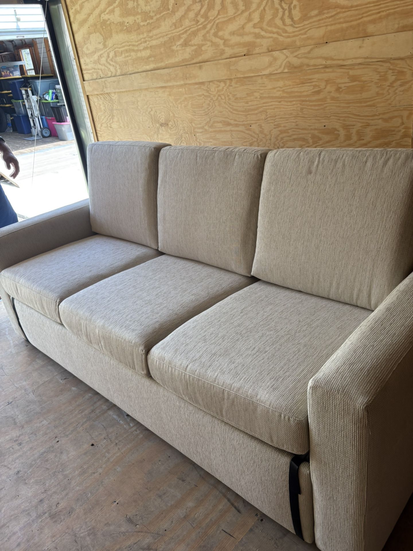 Sleeper Sofa With Bed color off-white new