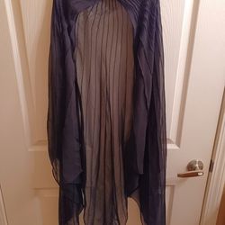  New Elegant Black Sheer Shawl