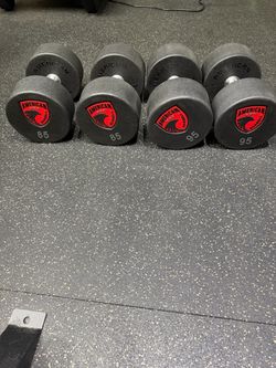 American Barbell Urethane Dumbbells 85 & 95 lb Pairs