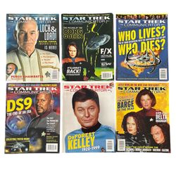 Star Trek Communicator Magazine 6 Issues 1 Poster Official Fan Club Vintage 1999