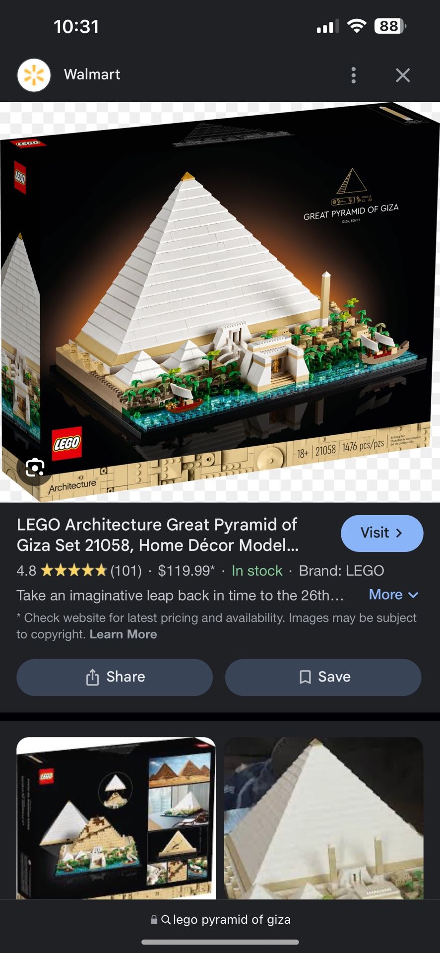 Lego Pyramid of Giza