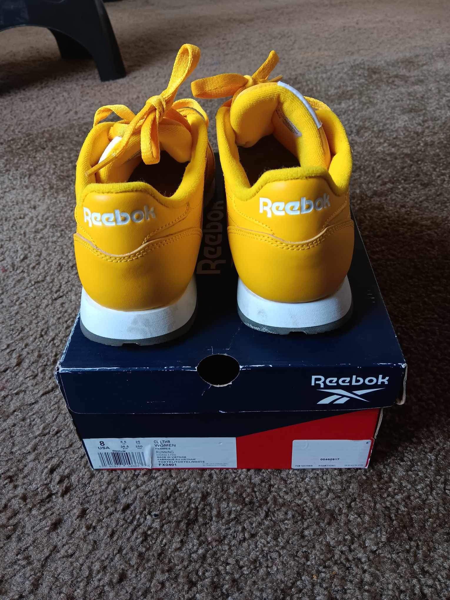 🌼yellow Reebok Classic 🌼