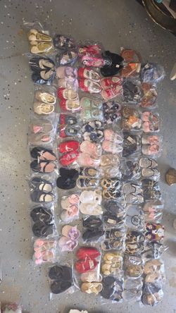 60 pairs of assorted shoes for boys & girls